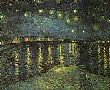 Vincent van Gogh Starry Night over the Rhone I painting